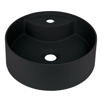 Deante CQS_NU4B - Håndvask til bordplade med hul til SILIA-armatur Ø 36 cm granit/sort