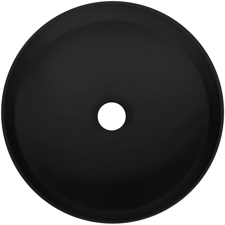 Deante CQS_NU4S - Håndvask til bordplade SILIA Ø 36 cm granit/sort
