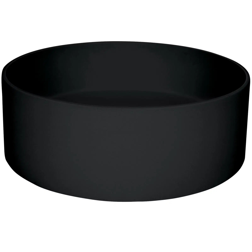 Deante CQS_NU4S - Håndvask til bordplade SILIA Ø 36 cm granit/sort
