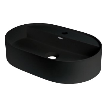 Deante CQS_NU6B - Håndvask til bordplade SILIA med hul til armatur 35x55 cm granit/sort