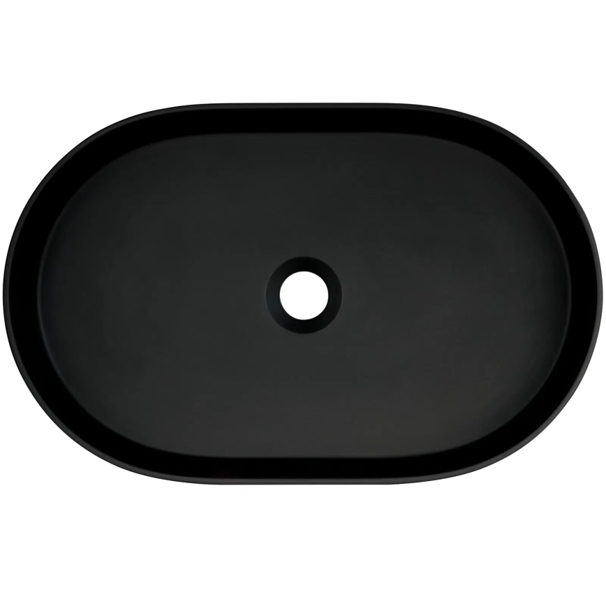 Deante CQS_NU6S - SILIA vask til bordplade 35 x 55 cm, granit/sort