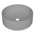 Deante CQS_SU4S - Vask til bordplade SILIA Ø 36 cm, granit/metallicgrå