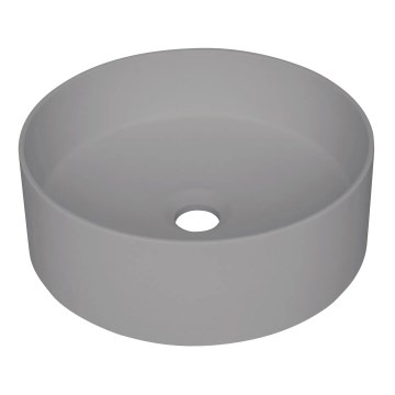 Deante CQS_SU4S - Vask til bordplade SILIA Ø 36 cm, granit/metallicgrå