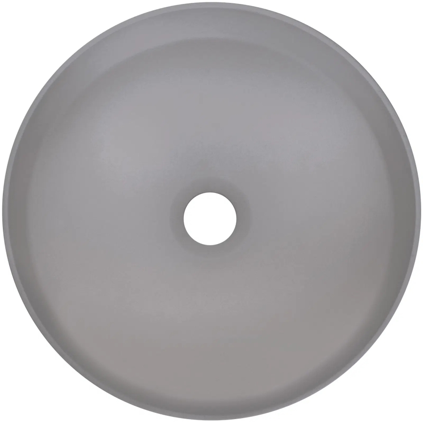 Deante CQS_SU4S - Vask til bordplade SILIA Ø 36 cm, granit/metallicgrå