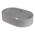 Deante CQS_SU6B - Håndvask til bordplade med hul til armatur SILIA 35x55cm granit/metalgrå