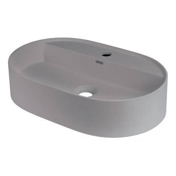 Deante CQS_SU6B - Håndvask til bordplade med hul til armatur SILIA 35x55cm granit/metalgrå