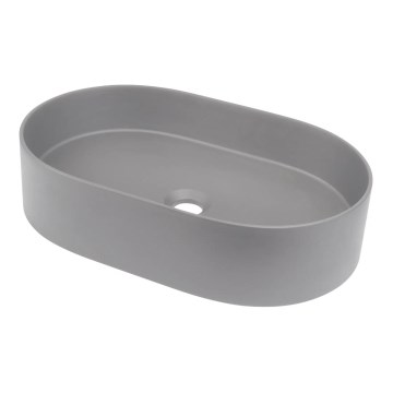 Deante CQS_SU6S - Håndvask til bordplade SILIA 35x55 cm granit/metalgrå