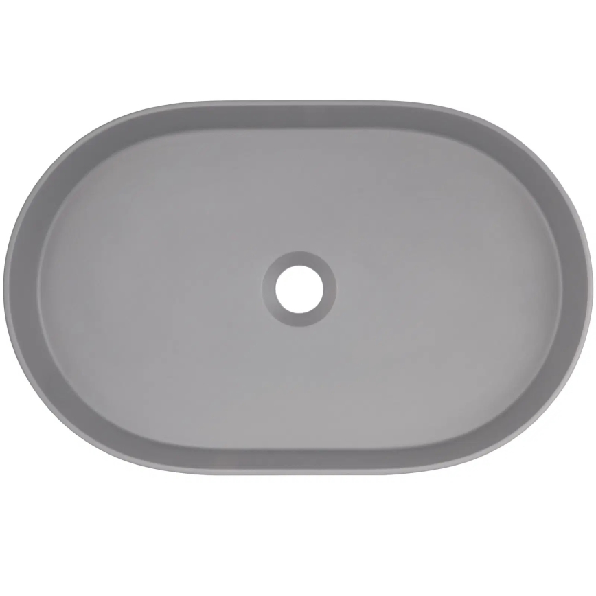 Deante CQS_SU6S - Håndvask til bordplade SILIA 35x55 cm granit/metalgrå
