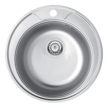 Deante ZHC_0813 - Køkkenvask TWIST diameter 49 cm satin