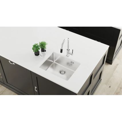 Deante ZPO_010B - Køkkenvask OLFATO 50,5x55 cm børstet stål