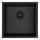 Deante ZQA_N10A - Køkkenvask CORDA 44x44 cm granit/sort