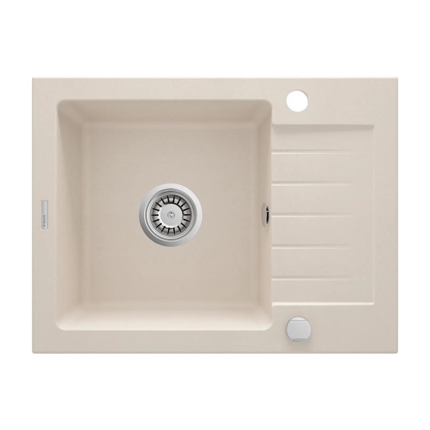Deante ZQZ_511A - Køkkenvask ZORBA 58x44 cm granit/beige