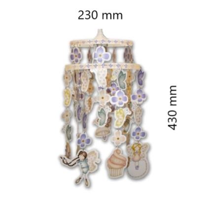 Decofun 70-114 - Lampeskærm til børnependel HEIRLOOM E27 430x230 mm