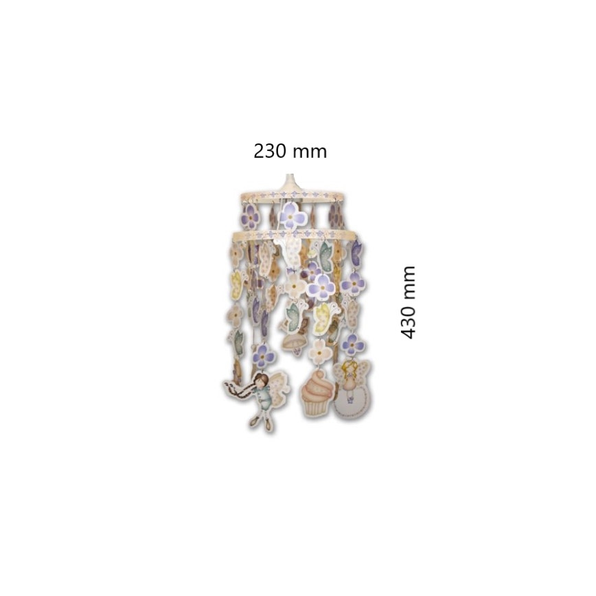 Decofun 70-114 - Lampeskærm til børnependel HEIRLOOM E27 430x230 mm