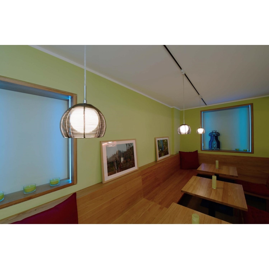 Deko-Light 342029 - Pendel FILO 1xG9/40W/230V diameter 16 cm sølvfarvet