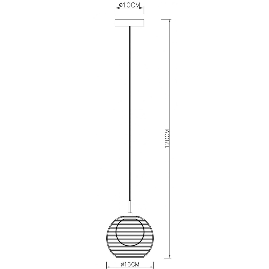 Deko-Light 342029 - Pendel FILO 1xG9/40W/230V diameter 16 cm sølvfarvet