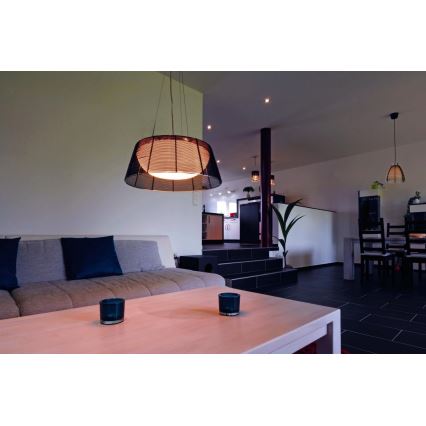 Deko-Light 342031 - Pendel FILO 3xE27/60W/230V diameter 39 cm sølvfarvet