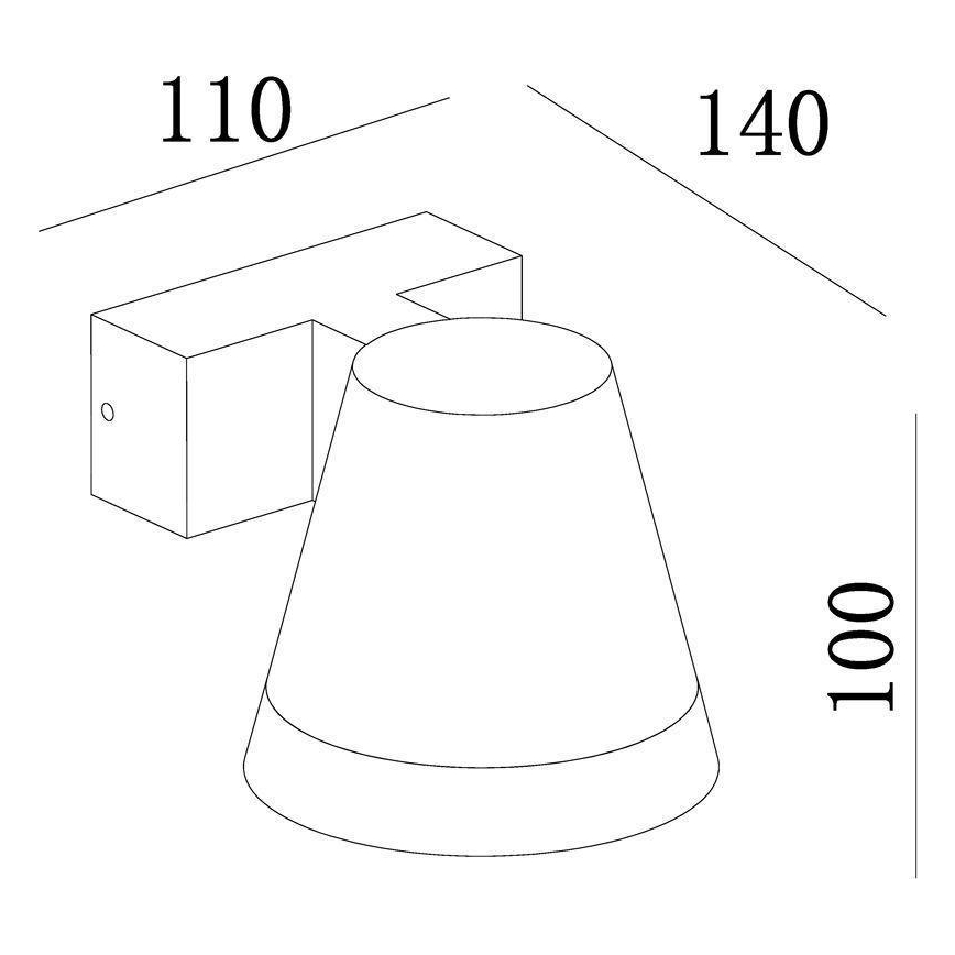 Deko-Light 731076 - Udendørs LED væglampe SERPENTIS LED/6,2W/230V IP54 sort
