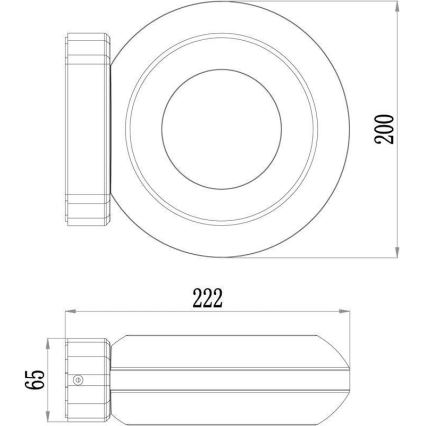 Deko-Light 731081 - Udendørs LED væglampe MUSCAE LED/13W/230V IP54 antracit