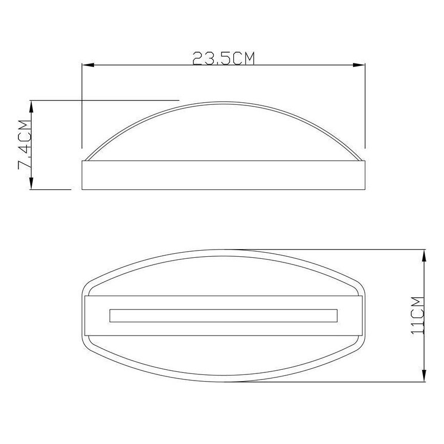 Deko-Light 731093 - Udendørs LED væglampe ERIDANI LED/13W/230V IP44 antracit