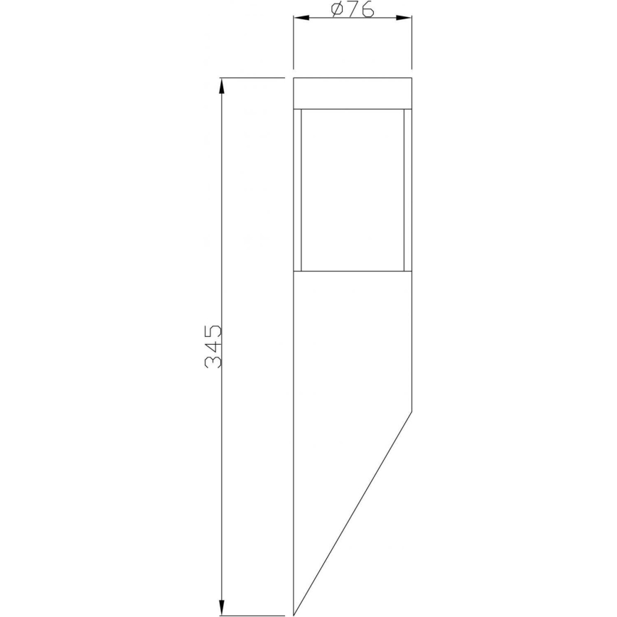 Deko-Light 731106 - Udendørs væglampe PORRIMA 1xGU10/5W/230V IP44 mat krom
