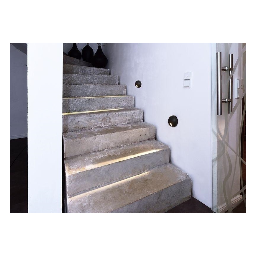 Deko-Light 731111 - Udendørs LED væglampe AQUILAE LED/3,5W/230V IP65 antracit