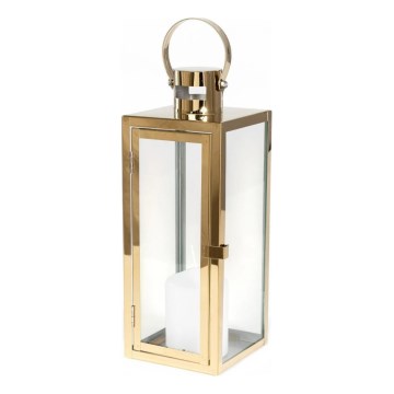 Dekorationslanterne 63 cm, guldfarvet