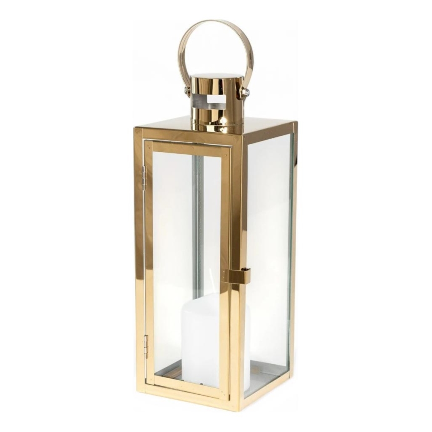 Dekorationslanterne 63 cm, guldfarvet