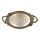 Dekorativ bakke 46,5x24,4 cm guldfarvet
