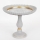 Dekorativ bakke diameter 23,5 cm hvid/guldfarvet