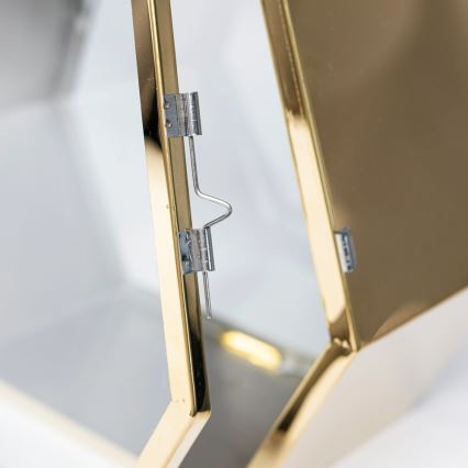 Dekorativ lanterne 43 cm, guldfarvet