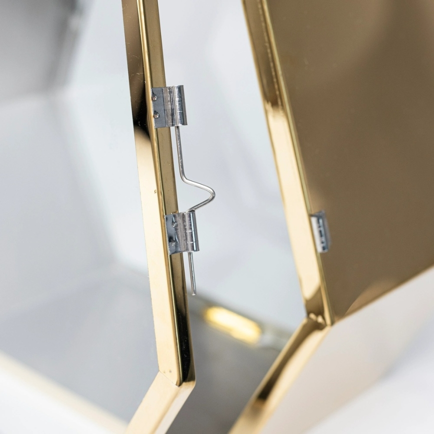 Dekorativ lanterne 43 cm, guldfarvet