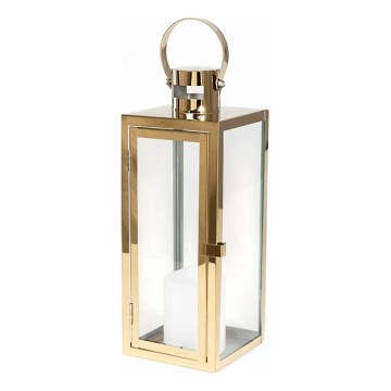 Dekorativ lanterne 49 cm, guld