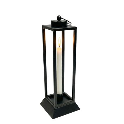 Dekorativ lanterne HALL, 39,5 cm, sort