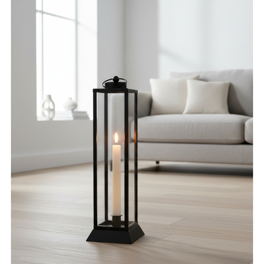Dekorativ lanterne HALL 45,5 cm sort
