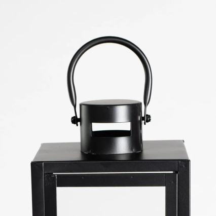Dekorativ lanterne TOWER 38 cm sort