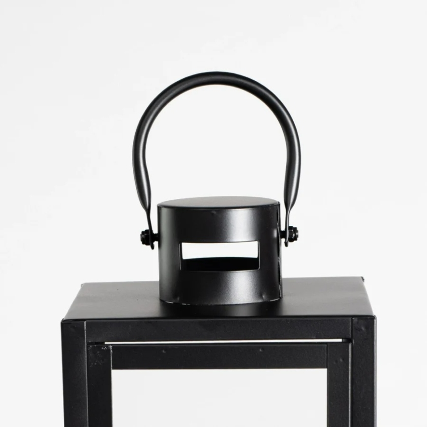 Dekorativ lanterne TOWER 38 cm sort