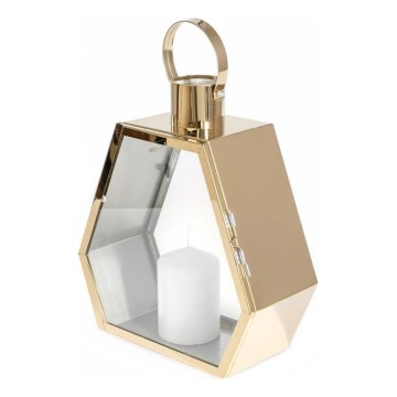 Dekorativ lanterne TOWER 43 cm, gylden
