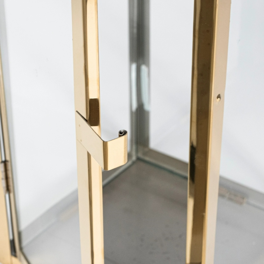 Dekorativ lanterne TOWER 49 cm guldfarvet