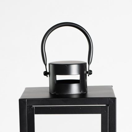 Dekorativ lanterne TOWER, 49 cm, sort
