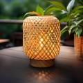 Dekorativ LED bordlampe BOHO LED/2xAAA Rattan