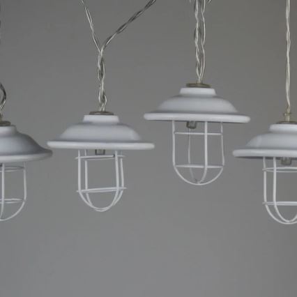 Dekorativ LED lyskæde LOFT 10xLED/2xAA udendørsbrug