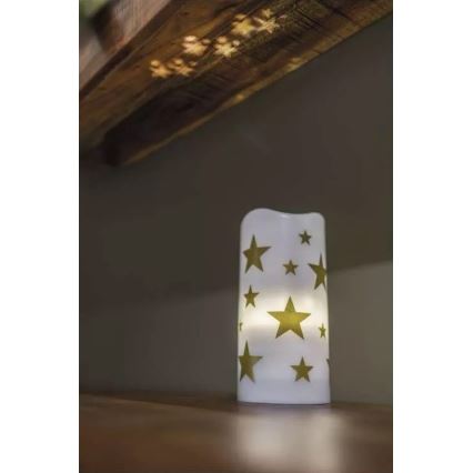 Dekorativ LED projektor LED/3xAAA stjerner varm hvid