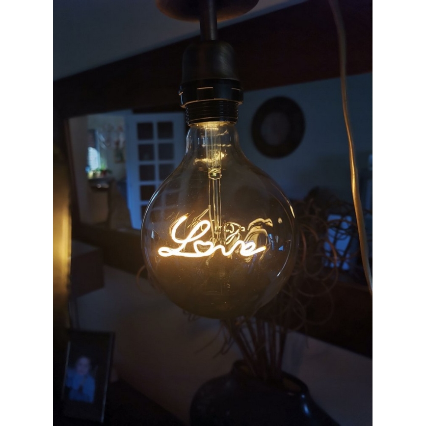 Dekorativ LED-pære FILAMENT G125 E27/5W/230V 2200K