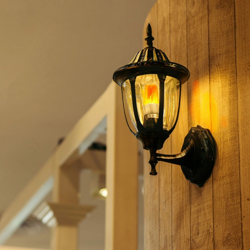 Dekorativ LED-pære FLAME T60 E27/3W/230V 1400K