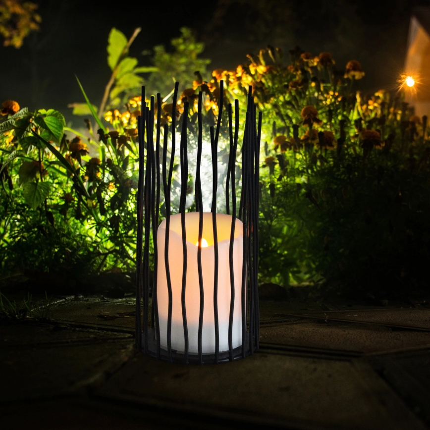 Dekorativ LED udendørslampe NYBORG LED/2xAA 22 cm IP44 varm hvid
