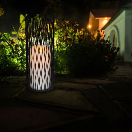 Dekorativ LED udendørslampe NYBORG LED/2xAA 35 cm IP44 varm hvid