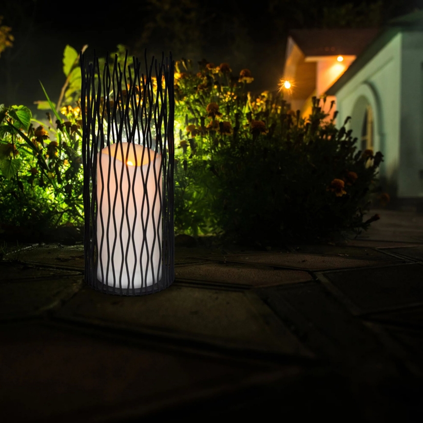 Dekorativ LED udendørslampe NYBORG LED/2xAA 35 cm IP44 varm hvid