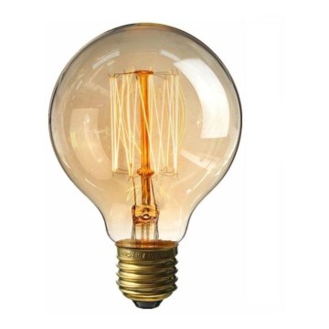 Dekorativ lyspære dæmpbar industribrug VINTAGE G80 E27/40W/230V 2000K