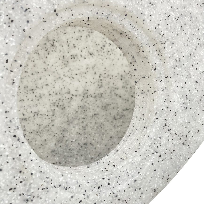 Dekorativt udendørsarmatur LUMISTONE 1xE27/15W/230V IP65 Ø 31,8 cm